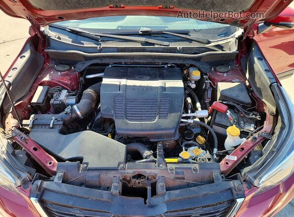 JF2SKASC6LH515494 2020 SUBARU FORESTER Red უკანა სალონის ხედი