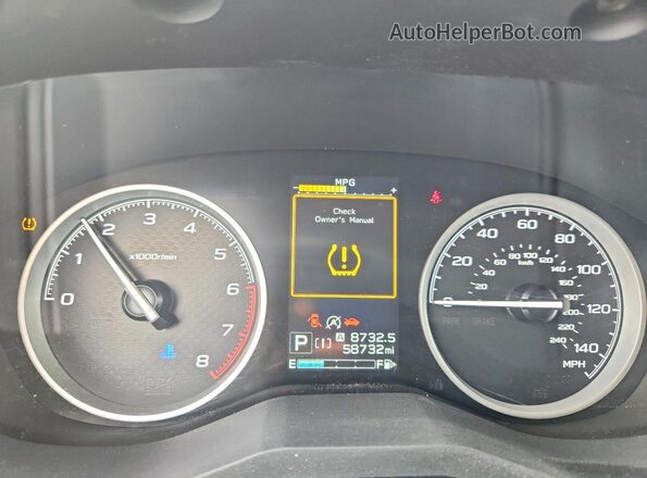 JF2SKASC9MH594466 2021 SUBARU FORESTER White Widok zestawu wskaźników