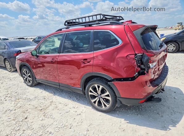 JF2SKAUC2MH566098 2021 SUBARU FORESTER Red Задня ліва чверть
