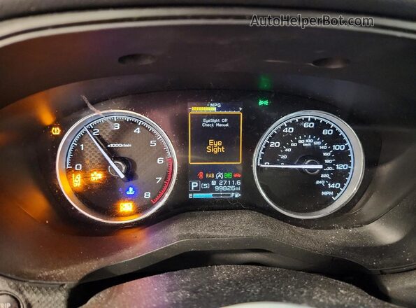 JF2SKAWC0KH409695 2019 SUBARU FORESTER Gray Instrument cluster view