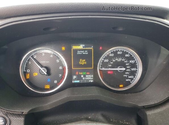 JF2SKAWC4KH512666 2019 SUBARU FORESTER White Սարքավորումների վահանակի տեսք