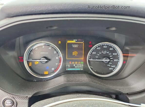 JF2SKAWC7KH478173 2019 SUBARU FORESTER Blue Widok zestawu wskaźników