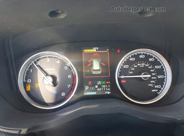 JF2SKAWC9KH560518 2019 SUBARU FORESTER White Widok zestawu wskaźników
