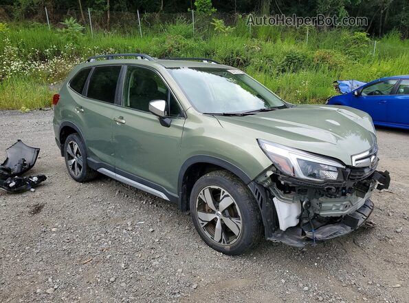 JF2SKAXC0MH425512 2021 SUBARU FORESTER Зеленый Передняя правая четверть