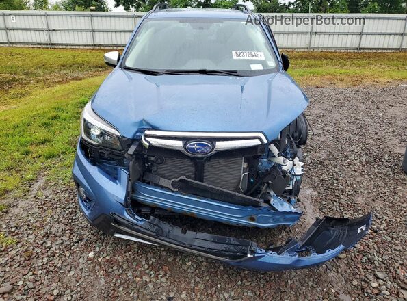 JF2SKAXC0MH557573 2021 SUBARU FORESTER Blue Front view