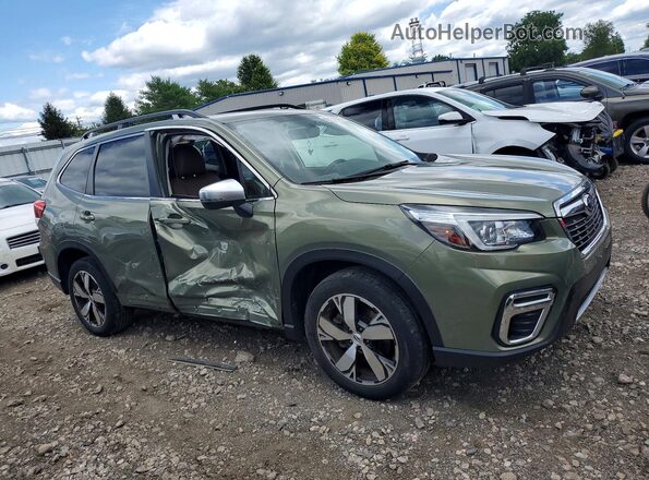 JF2SKAXC1LH526394 2020 SUBARU FORESTER Зеленый Передняя правая четверть