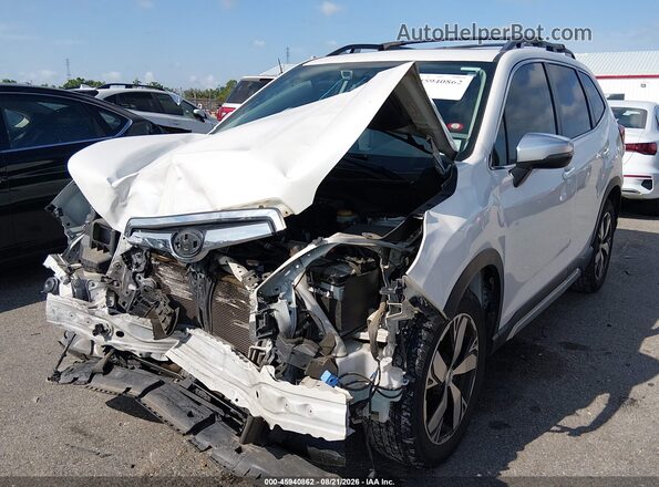 JF2SKAXC2MH459984 2021 SUBARU FORESTER White წინა მარცხენა ხედი სამი მეოთხედიდან
