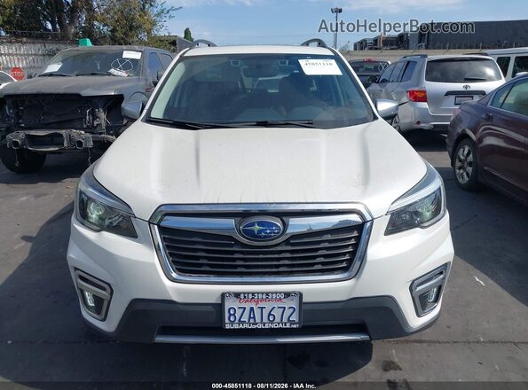 JF2SKAXC2MH590249 2021 SUBARU FORESTER White Widok zestawu wskaźników