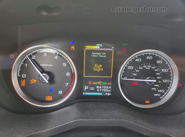 JF2SKAXC3LH422019 2020 SUBARU FORESTER Green Widok zestawu wskaźników