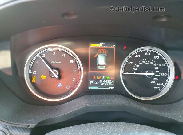 JF2SKAXC7LH457405 2020 SUBARU FORESTER Blue Instrument cluster view