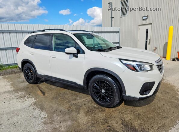 JF2SKEBC3KH446625 2019 SUBARU FORESTER White წინა მარჯვენა