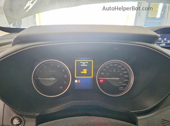 JF2SKEGC0KH583241 2019 SUBARU FORESTER Black Widok zestawu wskaźników