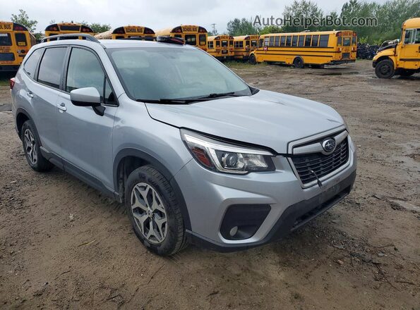 JF2SKEGC2KH537295 2019 SUBARU FORESTER Silver Delantero derecho