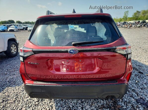 JF2SLDAC0SH540759 2025 SUBARU FORESTER Red Rear view