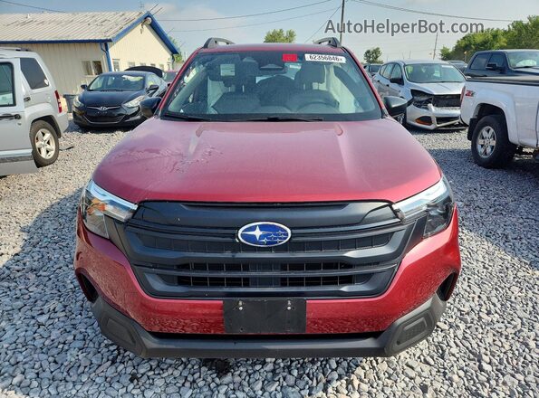 JF2SLDAC0SH540759 2025 SUBARU FORESTER Red Front view