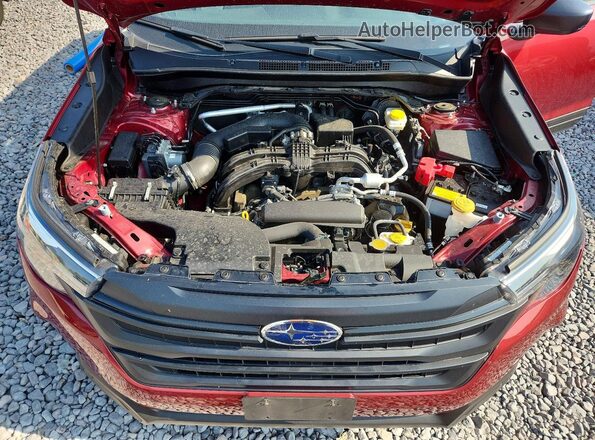 JF2SLDAC0SH540759 2025 SUBARU FORESTER Red Engine compartment view