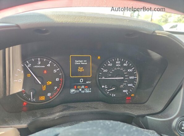 JF2SLDAC0SH540759 2025 SUBARU FORESTER Red Instrument cluster view