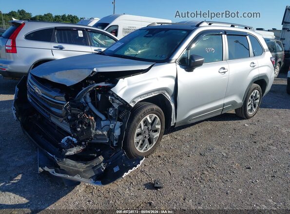 JF2SLDBC4SH417982 2025 SUBARU FORESTER Silver Front left
