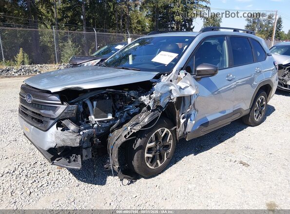 JF2SLDBC8SH521097 2025 SUBARU FORESTER Silver Передня ліва чверть