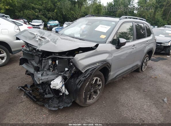 JF2SLDBC9SH455966 2025 SUBARU FORESTER Gray წინა მარცხენა ხედი სამი მეოთხედიდან