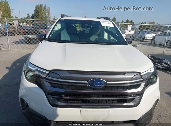 JF2SLDDC2SH584581 2025 SUBARU FORESTER White ხელსაწყოთა პანელის ხედი