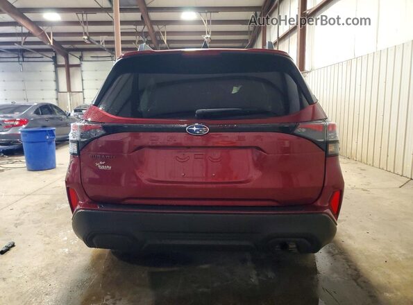 JF2SLDDC4SH508490 2025 SUBARU FORESTER Burgundy Rear view