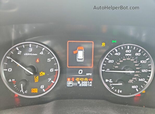 JF2SLDDC6SH534458 2025 SUBARU FORESTER Серый Вид щитка приборов