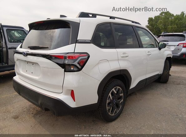 JF2SLDDC6SH588584 2025 SUBARU FORESTER White უკანა მარჯვენა