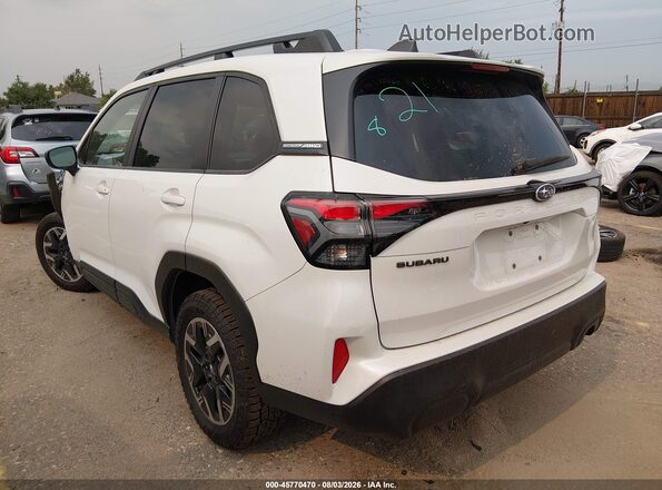 JF2SLDDC6SH588584 2025 SUBARU FORESTER White უკანა მარცხენა
