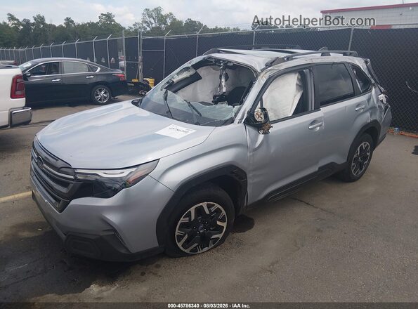 JF2SLDDCXSH545690 2025 SUBARU FORESTER Gray Vista tres cuartos delantera izquierda
