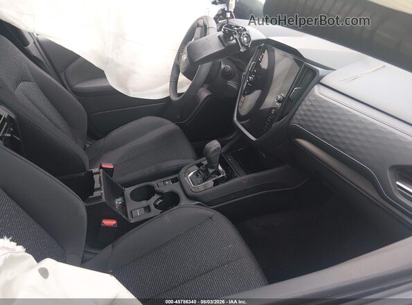 JF2SLDDCXSH545690 2025 SUBARU FORESTER Gray Vista interior delantera