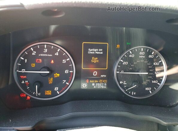 JF2SLDRC2SH429666 2025 SUBARU FORESTER White ხელსაწყოთა პანელის ხედი
