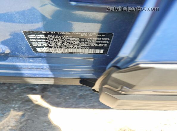 JF2SLDRC6SH462203 2025 SUBARU FORESTER Blue Vista de la etiqueta del VIN