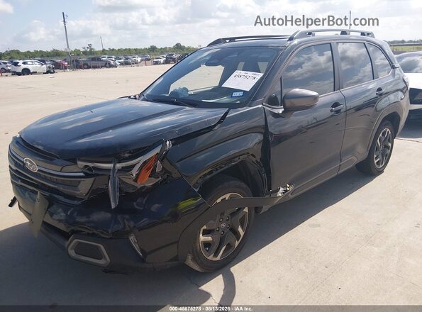 JF2SLDRC7SH609399 2025 SUBARU FORESTER Черный Передняя левая четверть