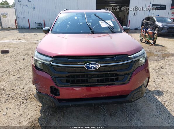 JF2SLDTC0SH583043 2025 SUBARU FORESTER Maroon Instrument cluster view