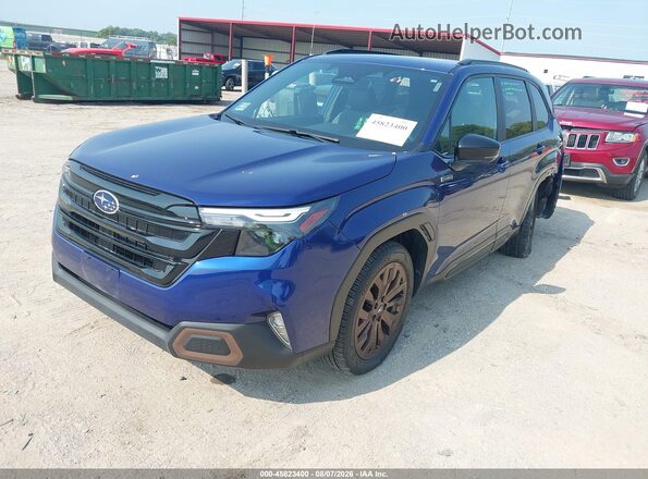 JF2SLSJD2SH408261 2025 SUBARU FORESTER Blue Передня ліва чверть