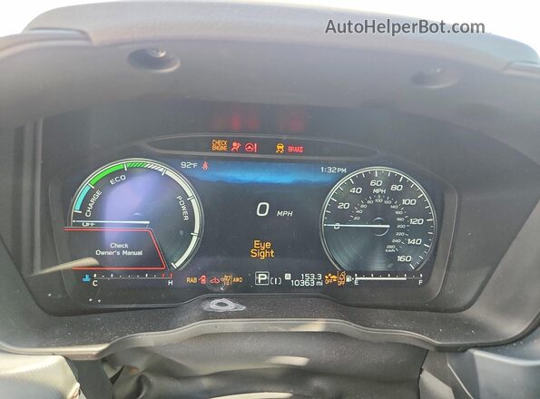 JF2SLSJD5SH417763 2025 SUBARU FORESTER White Instrument cluster view