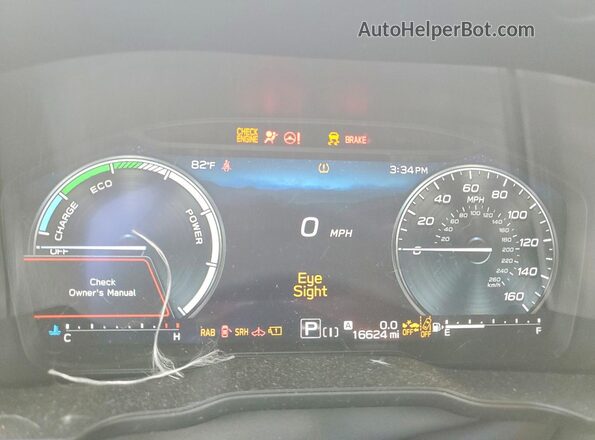 JF2SLSRD4SH413921 2025 SUBARU FORESTER Gray Սարքավորումների վահանակի տեսք