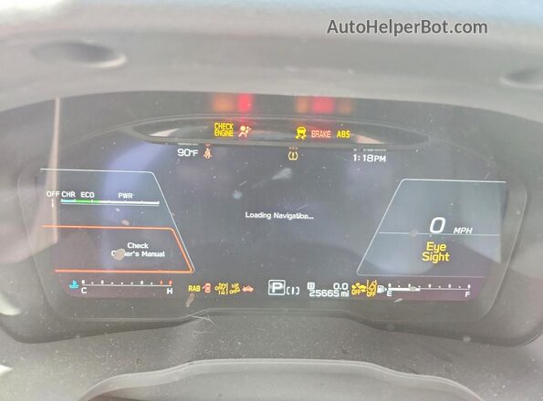 JF2SLSRDXSH400719 2025 SUBARU FORESTER Черный Вид щитка приборов