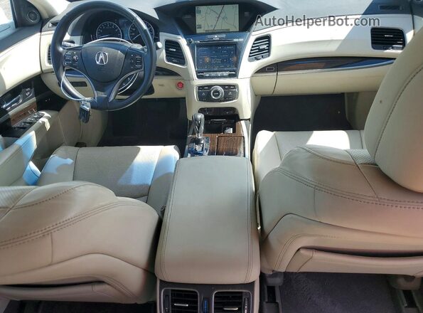 JH4KC1F58GC000781 2016 ACURA RLX White Dashboard view