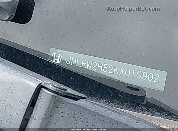 JHLRW2H52KX010902 2019 HONDA CR-V Gray 