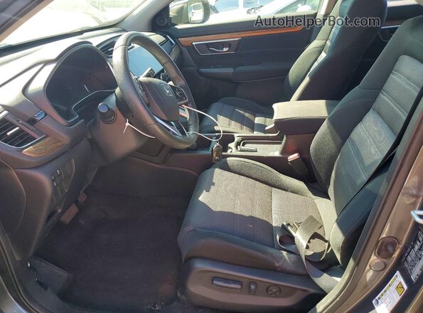 JHLRW2H56KX010871 2019 HONDA CR-V Gray Front interior view