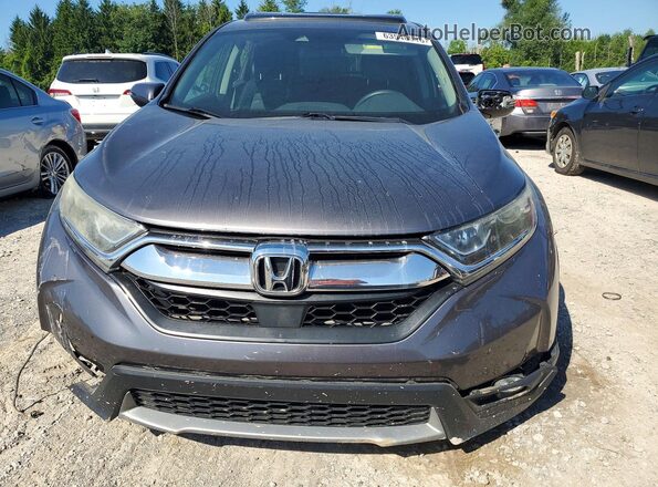 JHLRW2H56KX010871 2019 HONDA CR-V Gray Front view