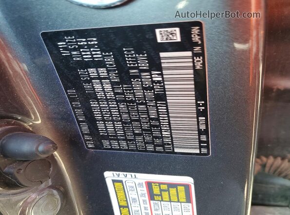 JHLRW2H56KX010871 2019 HONDA CR-V Gray VIN sticker view