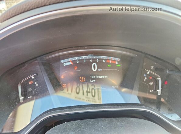 JHLRW2H82KX017956 2019 HONDA CR-V Black Instrument cluster view