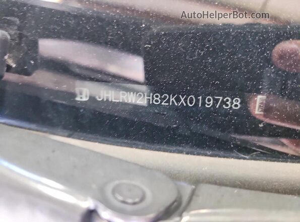 JHLRW2H82KX019738 2019 HONDA CR-V Gray Vista de la etiqueta del VIN