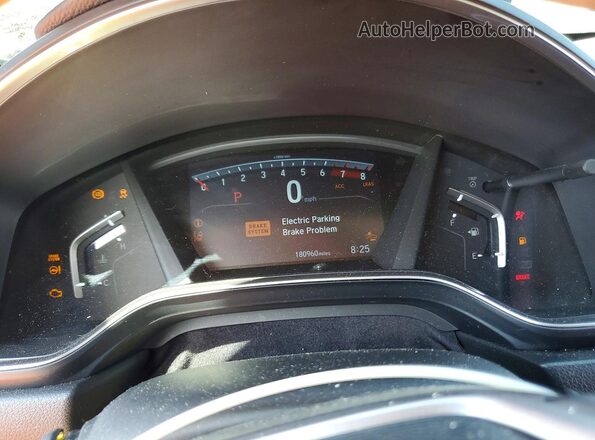 JHLRW2H86KX012730 2019 HONDA CR-V White ხელსაწყოთა პანელის ხედი