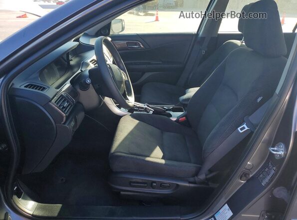 JHMCR6F32HC013395 2017 HONDA ACCORD Gray წინა სალონის ხედი