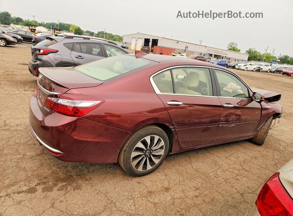 JHMCR6F33HC027581 2017 HONDA ACCORD Бордовый Задняя правая четверть