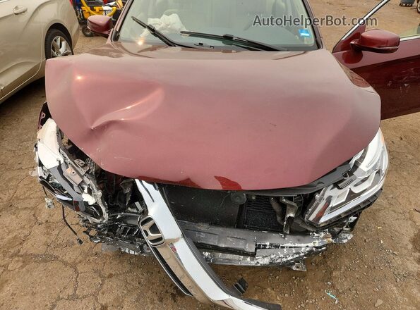 JHMCR6F33HC027581 2017 HONDA ACCORD Бордовый Вид задней части салона